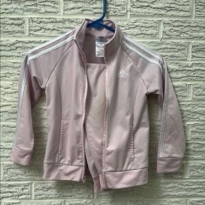 Adidas Light Pink Jacket with White Accents